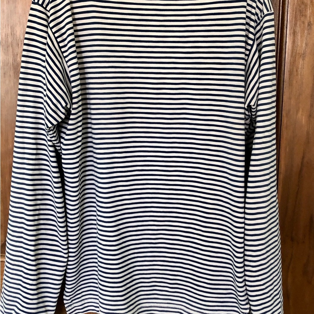 45RPM umii908 Breton Stripe Shirt Long Sleeve Cotton Size XS made in Japan - Picture 3 of 9
